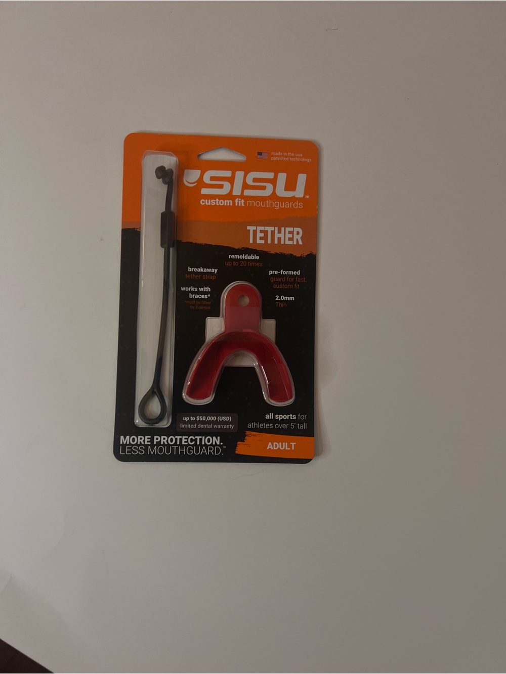 Tether Mouthguard Connector - Black/Blue